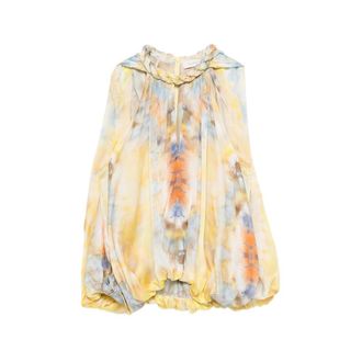 Zimmermann Alchemy Twist Billow Braided-neck Blouse