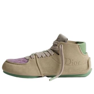 Dior 26 Roadie Lace-Up Beige Green Purple 3BO397ACO-H177