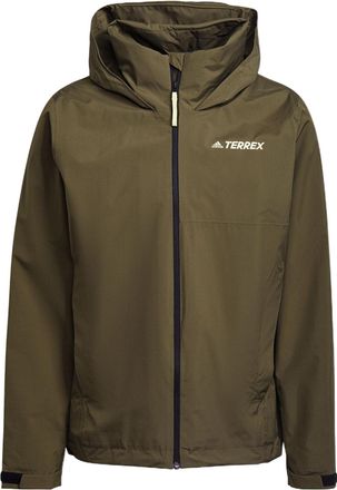 adidas Terrex Mt Rr Jacket waterproof Sports Outdoor Hooded Jacket Green GU6485