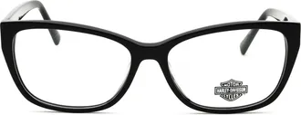 Harley-Davidson HD50108 Cat Eye Acetate Eyeglasses - Black