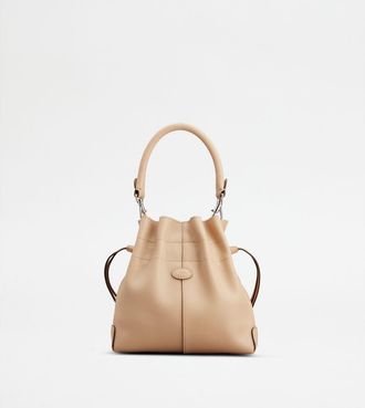 Tod's Tods Di Bag Bucket Bag in Leather Mini with Drawstring