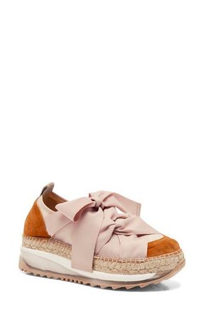 Free People Chapmin Espadrille Sneaker in Pearl Blush Combo at Nordstrom, Size 10Us