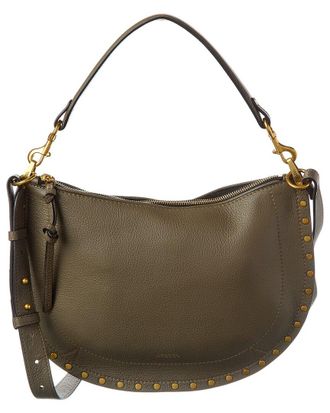 Isabel Marant Oskan Soft Zip Leather Shoulder Bag