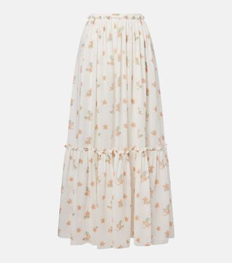 Chlo&eacute; Chlo&eacute; Floral silk maxi skirt