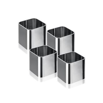 Mepra Stile By Pininfarina Napkin Rings - 4 Pieces in Silver at Nordstrom