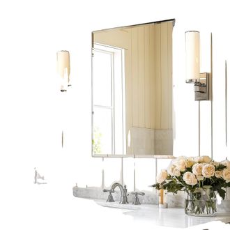 OEM Espejo De Ba&ntilde;o, Dise&ntilde;o Sin Marco, Estilo Moderno, 32x24 Pulgadas