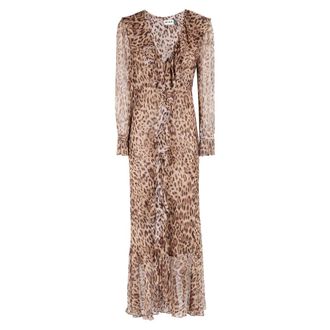 Rixo Mujer, Vestidos, Marrón, Talla: M