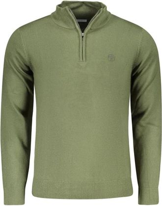 North Sails Trui met lange mouwen en halve rits - Heren - Coltruien - Groen - S - Nylon - Truien & Vesten