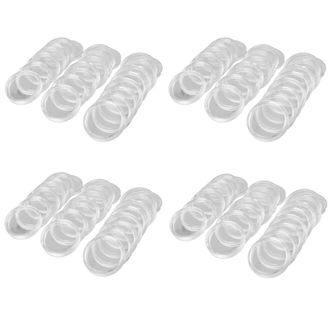 OEM 400 Piezas Monederos Redondos De Pl&aacute;stico Transparente De 21 Mm, Estuches De Almacenamiento Tipo C&aacute;psula, Estuches De Exhibici&oacute;n Redondos Transparente