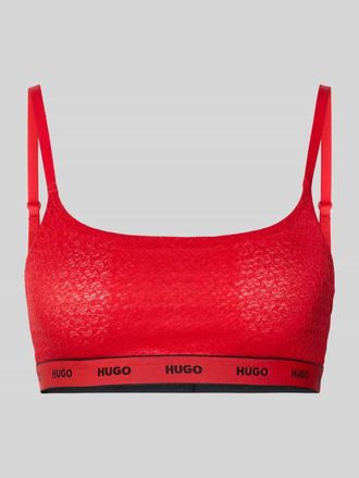 HUGO BOSS Bralette mit Herz-Muster Modell VALENTINE BRALETTE in Rot, Gr&ouml;&szlig;e XL