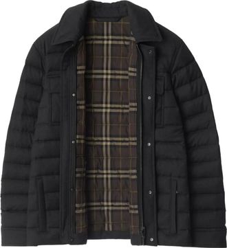 Burberry two-way zip-closure padded jacket - men - Fabric - M - Black
