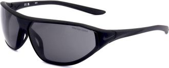 Nike Nike AERO SWIFT DQ0803 010 Matte Black/Dark Grey Sunglasses Unisex Iniettato, Modified Rectangle, 65