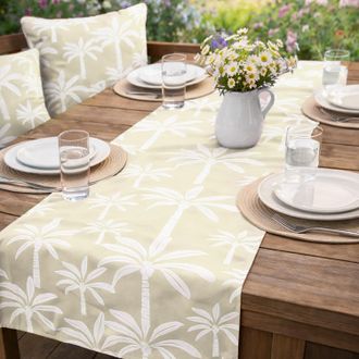 KASANOVA Runner da esterno 40x130 cm palme beige