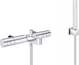 GROHE Conjunto Ba&ntilde;o/ducha Grohtherm 800 Mezclador Termost&aacute;tico + 1 Jet Ducha Mural, Cromo (34770000-cubestick)