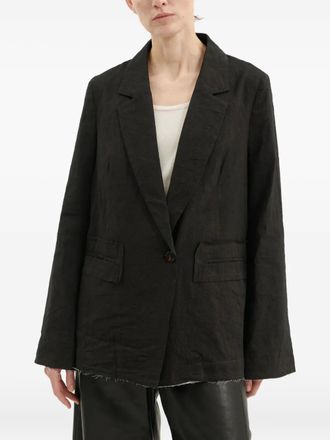 Annette G&ouml;rtz Gita frayed jacket - Brown