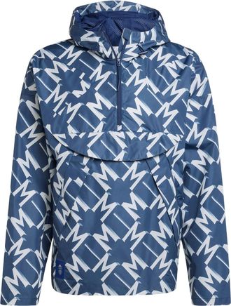 adidas Manchester United Seasonal Half-Zip Windbreaker Asia Sizing Night Indigo IT4194