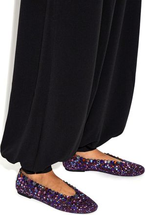 Kurt Geiger Jewel Perf Ballet Flats, Womens, Purple