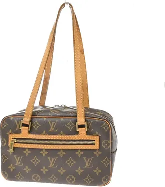 Louis Vuitton Cite Monogram Canvas Brown Canvas Handbag (Pre-Owned)