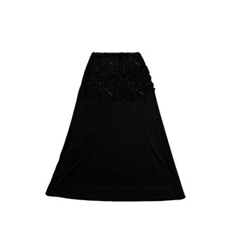 Maison Margiela Lace-overlay Flared Midi Skirt
