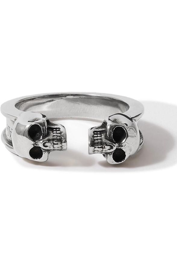小物などお買い得な福袋 Alexander McQueen from Ring Silver-Tone Burnished Skull アクセサリー