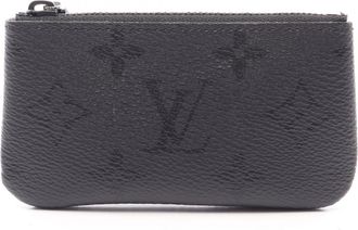 Louis Vuitton Monogram Black Pvc Coin Purse/Coin Case (Pre-Owned)