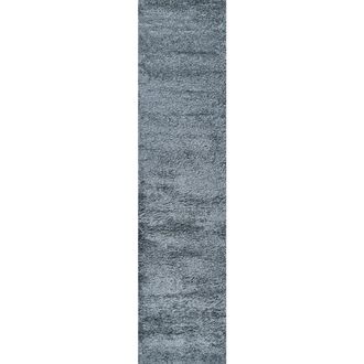 Jonathan Y Designs Groovy Solid Shag Area Rug in Dove at Nordstrom, Size 2X10