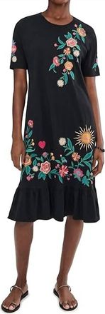 Johnny Was Ziviana Ruffle Hem Knit Midi Dress In Black