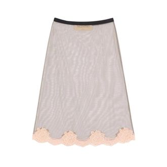Valentino Midi Skirts, female, Gray, Size: XS Tulle Midi Skirt
