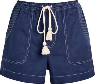 Rails Astra Cotton-blend Shorts - Navy - S (UK8-10 / S)