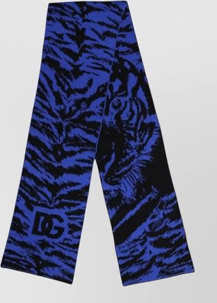 Dolce & Gabbana virgin wool animal print scarf