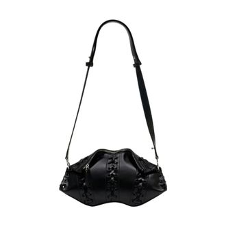 Alexander McQueen Alexander McQueen, Shoulder Bags, female, Black, Size: ONE SIZE Manta Clutch