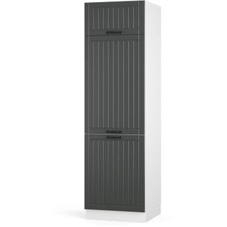 Vicco Armario Para Frigor&iacute;fico Empotrado Fame-line, Antracita Casa De Campo, 60 Cm