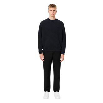 Lacoste Unisex Adult Washed Fleece Loose Fit Sweatshirt (Zwart)