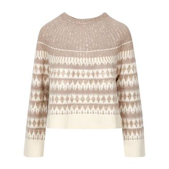 Pennyblack Xanadu Sweater - Dames - Ronde hals truien - Beige - M - Wol - Truien & Vesten