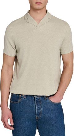 W.R.K Johnny Collar Ribbed Polo in Grey at Nordstrom, Size Xx-Large