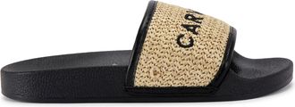 Carvela Womens Sorrento Slider Sliders - Black Fabric - Size UK 7