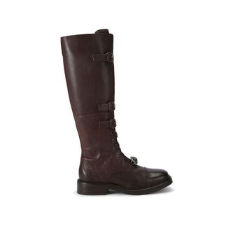 Kurt Geiger Womens Leather Monument Strap Boots - Brown - Size UK 4