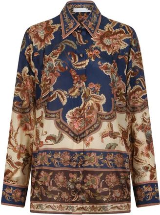 Zimmermann Paisley Print Zijden Shirt - Dames - Overhemden - Veelkleurig - M - Overhemden