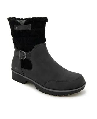 JBU by Jambu Womens JBU By Jambu Glasgow Boots Black Round Toe Ankle Bootie HAWK2402