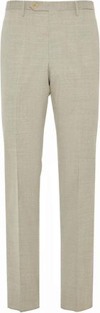 Rota Sport Suit Trousers, male, Beige, XL, Virgin Wool Trousers Made in Italy