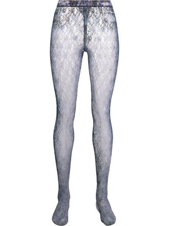 Diesel P-Kille panty met kant - Blauw