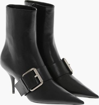 Balenciaga Stivaletti in Pelle BELT con Fibbia 8cm Balenciaga