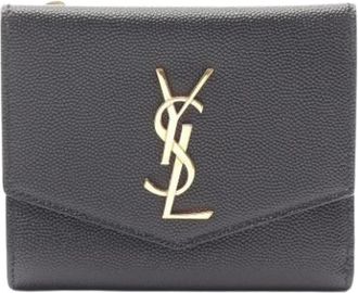 Saint Laurent Pre-owned Wallets, female, Black, Size: ONE SIZE Pre-owned Vintage Bi-fold Wallet