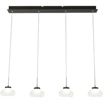 Fabas Luce Fabas Luce Lighting - arabella sospensione bianca 4 luci rettangolare a led 3000K - 32W - 3020 lm dimmerabile