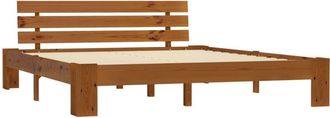 vidaXL Estructura cama sin colchón madera pino marrón miel 180x200 cm Vidaxl