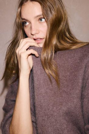 H&M Oversized Mohair-blend Jumper in Dusty Purple at Nordstrom, Size X-Small