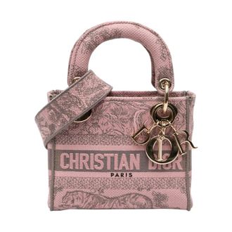 Dior Pre-owned Lady Dior Bag - Dames - Pre-owned - Roze - Maat: ONE Size