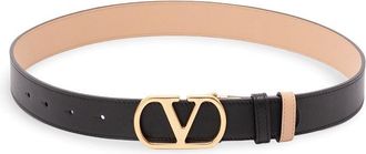 Valentino Garavani Vlogo Signature Buckle Belt
