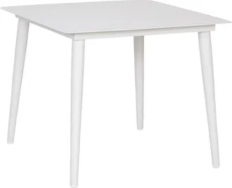 Wanderlust Deco Mesa De Aluminio Blanca 90x90x75h Cm