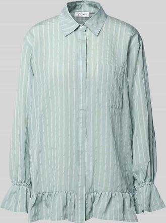 Oh April Bluse aus Viskose-Mix mit Brusttasche Modell Selina in Mint, Gr&ouml;&szlig;e XS